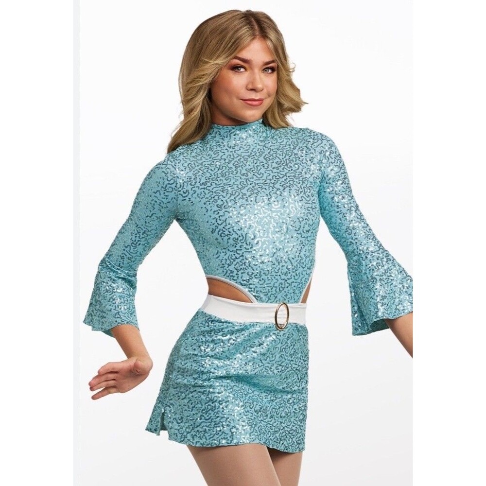 Weissman You Ought To Be Dancin' Mod Dance Costume Adult Small Skirt Skort